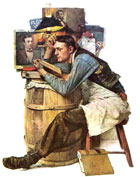 The Law Student; by Norman Rockwell