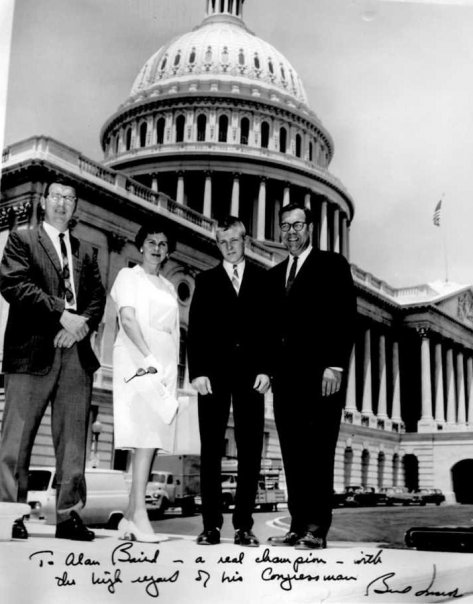 June 1964: Dad/Mom/Nerd/Rep. Brad Morse (R-MA)/Flag